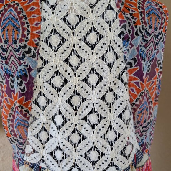 Patterned Flowy Tank, L - Picture 3 of 6